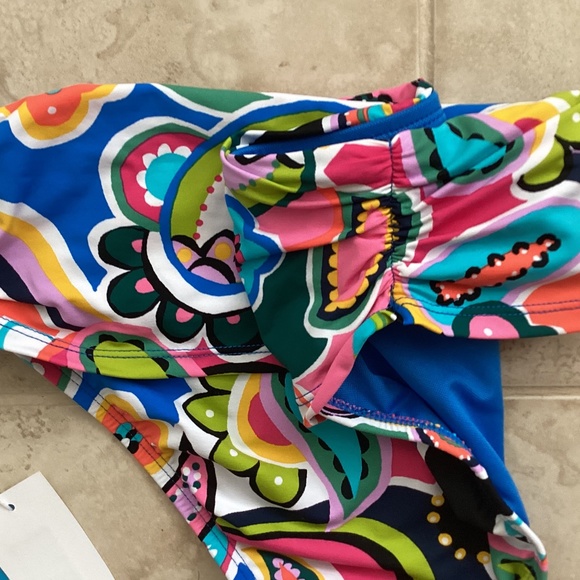 Bleu Rod Beattie Twisted Sarong Hipster Bikini Bottom Go For Bold Multi Print - Picture 8 of 10